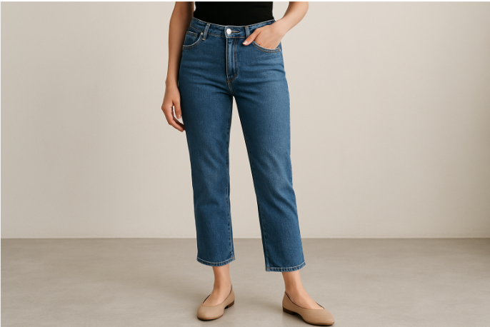 Cropped jeans: stil, pasform und vielseitigkeit